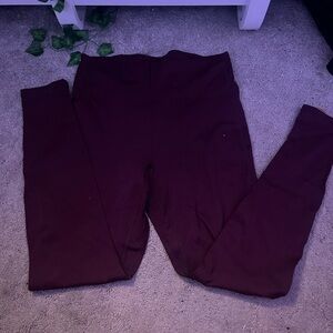 Fabletics Burgundy Leggings